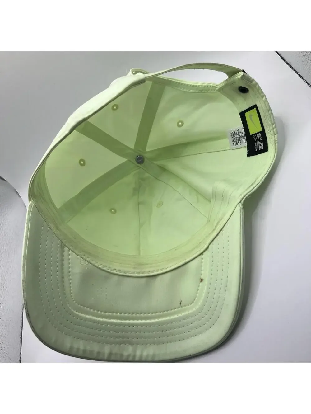 Nike Swoosh Women's Heritage86 Futura Classic Adjustable Neon Green Hat Cap_5